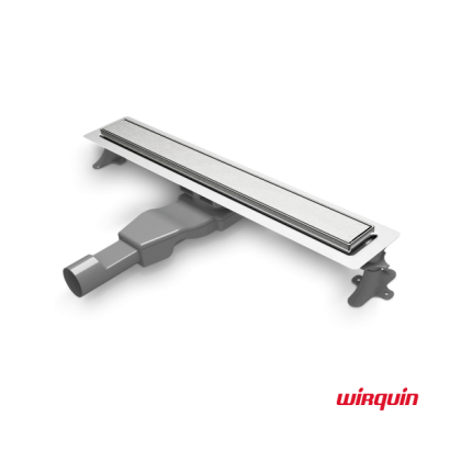 Επιδαπέδιο Κανάλι Ντουζιέρας Flat Linear 40cm, Wirquin