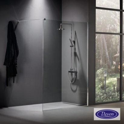 IWIS WALK-IN 77-79 εκ. DEVON CLEAN-GLASS CHROME