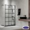 IWIS PANEL 97-99 εκ. DEVON CLEAR-GLASS 8mm DECOR BLACK MATT
