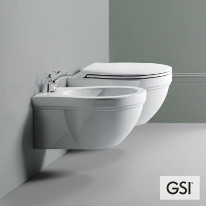 CLASSIC/55 White Glossy με κάλυμμα Soft Close, GSI