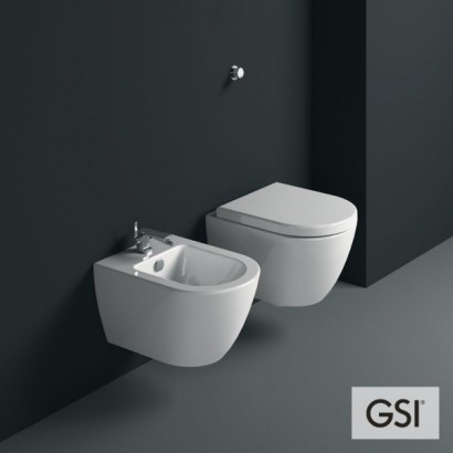 PURA/50 Swirlflush® White Glossy με κάλυμμα Soft Close, GSI