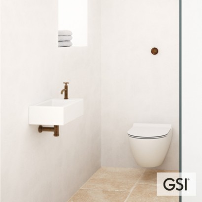 PURA/50 Swirlflush® White Matt με κάλυμμα Super Slim Soft Close, GSI