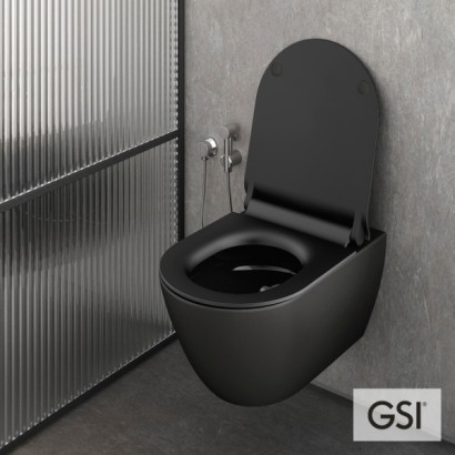 PURA/50 Swirlflush® Ardesia με κάλυμμα Super Slim Soft Close, GSI