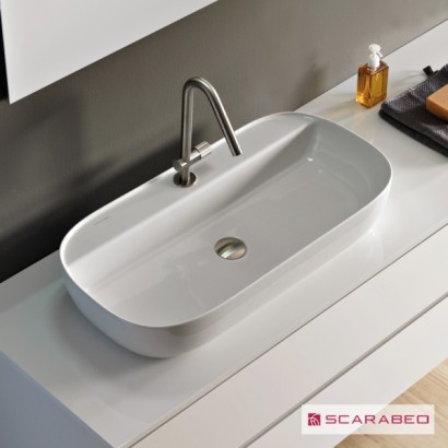 ΝΙΠΤΗΡΑΣ GLAM76/R 76x38 (1 οπή) SCARABEO WHITE