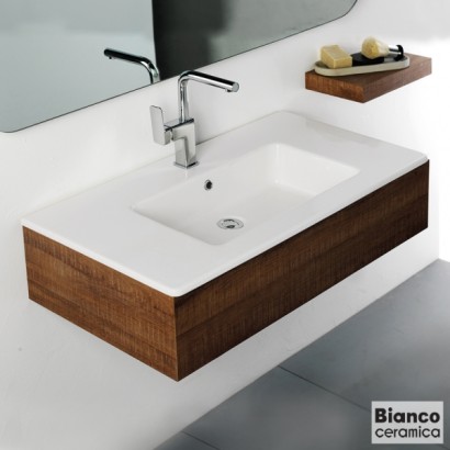 ΝΙΠΤΗΡΑΣ FLAT 91,5x46,5 (1 οπή) BIANCO CERAMICA WHITE