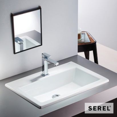 ΝΙΠΤΗΡΑΣ 60x42 (1 οπή) SEREL WHITE