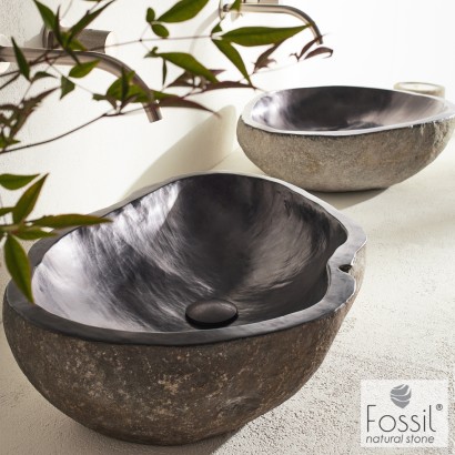 Νιπτήρας Πέτρινος Riverstone Vero Φ50-60 h.15 Fossil