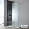 IWIS WALK-IN 107-109 εκ. DEVON CLEAN-GLASS PVD INOX BLACK BRUSHED 