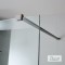 IWIS WALK-IN 107-109 εκ. DEVON CLEAN-GLASS PVD INOX BLACK BRUSHED 